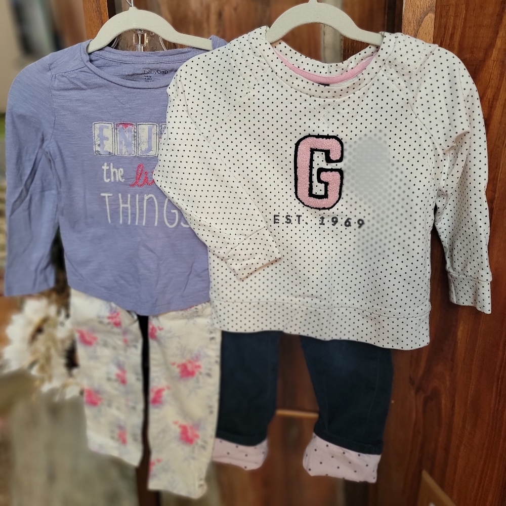 4 PIECE GAP GIRL OUTFIT LOT SIZE 4 (not factory)